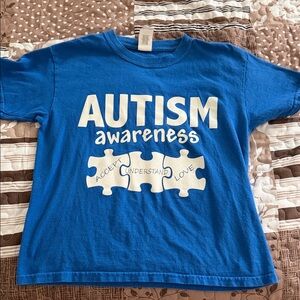Blue Autism Awareness Kids T-Shirt